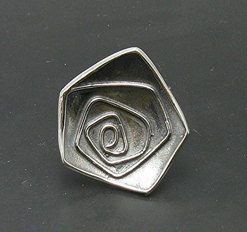 Bague en argent spirale 925 taille ajustable R000750 Empress - 7