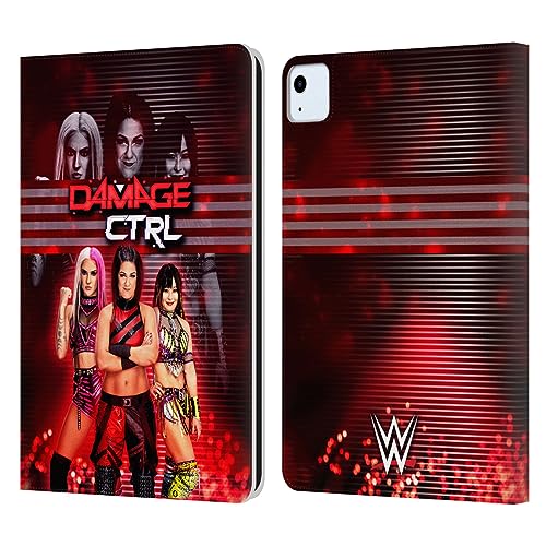 Head Case Designs Officially Licensed WWE Bayley, Dakota Kai, Iyo Sky Damage CTRL Leather Book Wallet Case Cover Compatible with Apple iPad Air 2020/2022