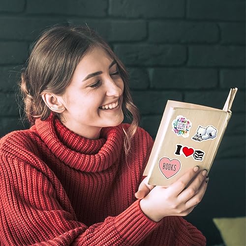 Vintage Aufkleber, Sticker Aesthetic für Wasserflaschen, Scrapbooking, Laptops,Wasserfeste Vinyl Aufkleber für Kinder Mädchen Jugendliche (Lesen-100 Stück) – Bild 7