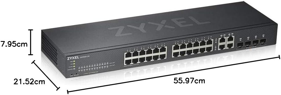 ZyXEL GS1920-24V2-EU0101F 24-portars Gigabit Ethernet, Smart Managed Switch