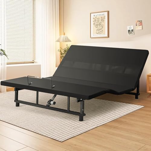 Mixcous King Adjustable Bed Frame Heavy Duty 750 lbs - Zero Gravity Electric Base with Wireless...