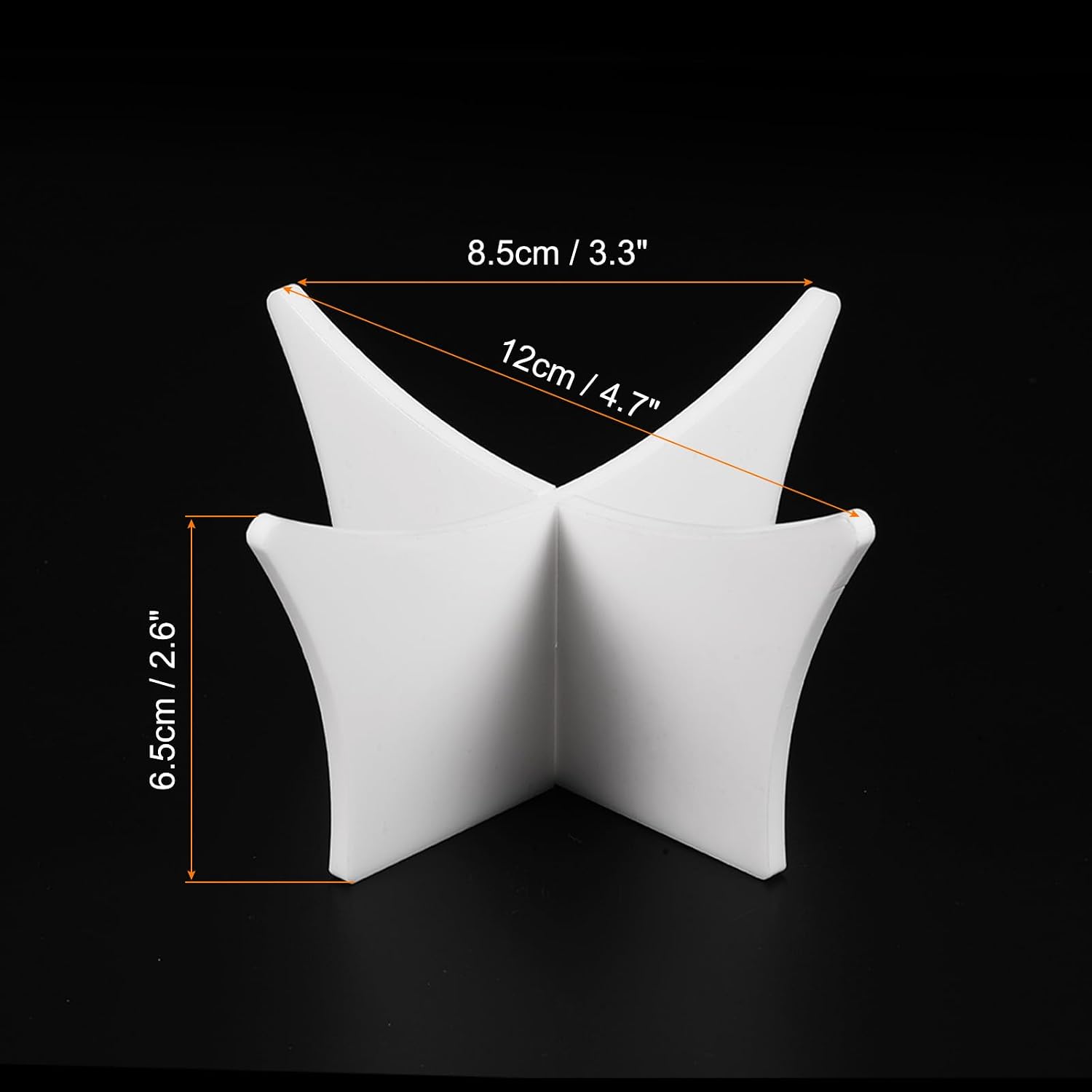 PATIKIL 4.7" Ball Display Stand, Multi-Function Acrylic Ball Stand Display Holder for Football Basketball Volleyball Soccer Ball Rugby, White
