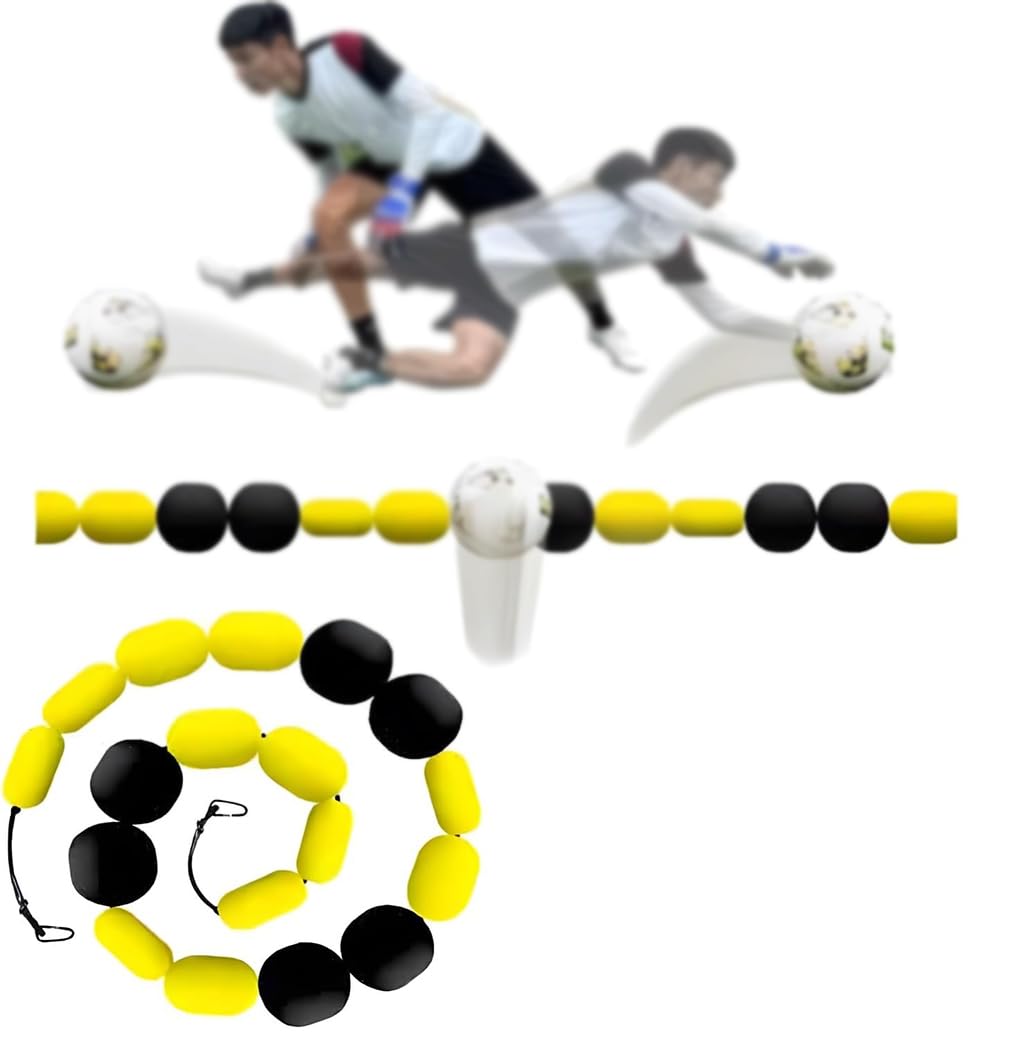 ZHJOPP Goalkeeper Training Equipment, Deflector for Agility and Reaction Training with Water Bags and Rebound Chain (9FT)
