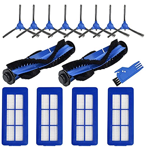 Set Di Ricambi Dinggreat Per Eufy RoboVac G30, G30 Edge E G10 Hybrid: 1 Spazzola Principale, 4 Filtri, 4 Spazzole Laterali, 4 Panni E Pulisci Spazzola.