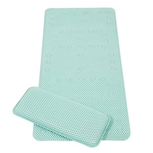 Clevamama 7403 Alfombra Antideslizante y Colchoneta Salva Rodillas, Aqua