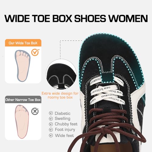 Wide Toe Box Shoes for Women Comfortable Invisible Height Increasing Elevator Fashion Sneakers Arch Support Casual Sneakers Non-Slip Suede Workout Womens Walking Shoes2