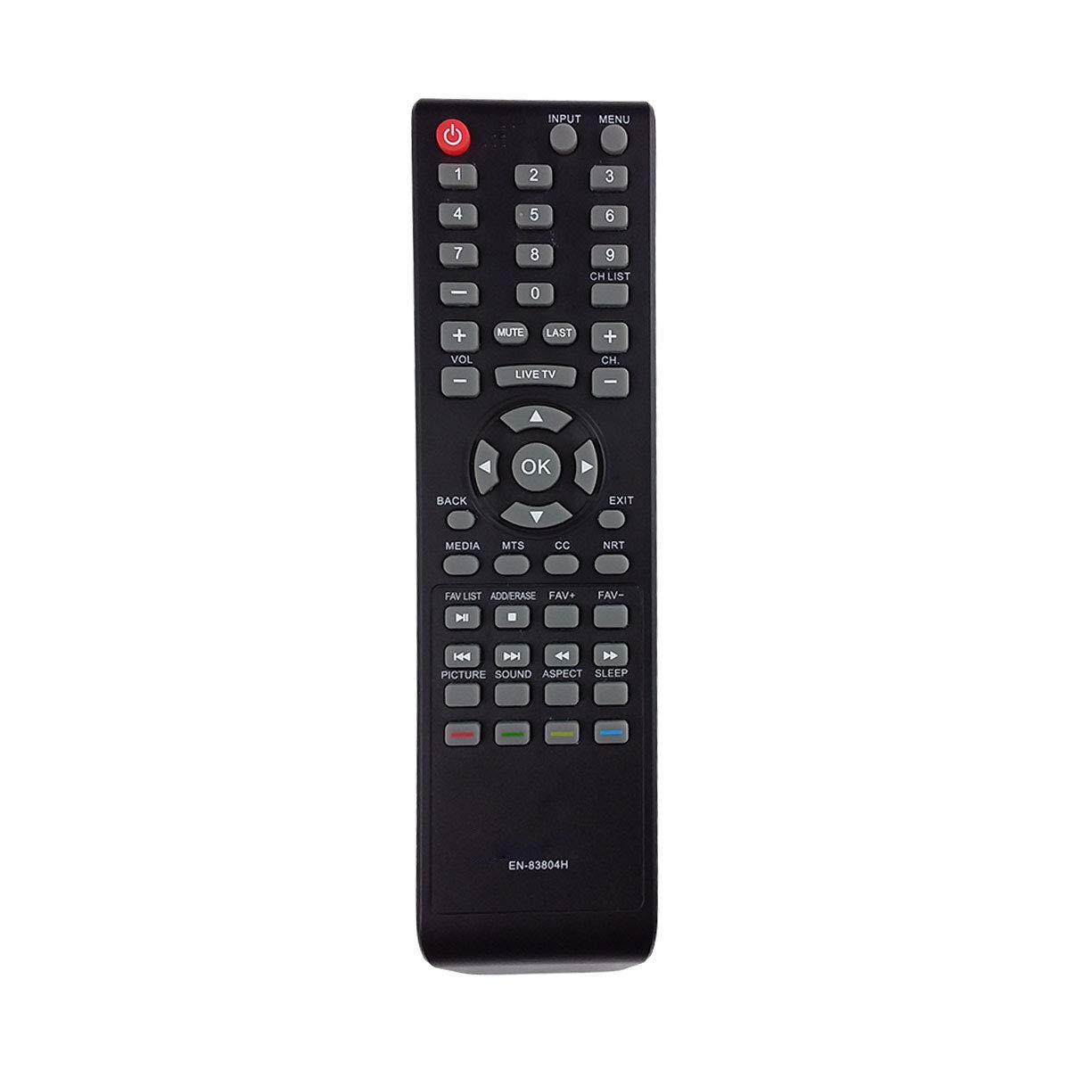 UBay EN-83804H TV Remote Control Replaced for Hisense HD 32H3080E 32H3308 32H3D 40EU3000 40H3080E 40H3D 43H3080E 43H3D Hisense Televisions