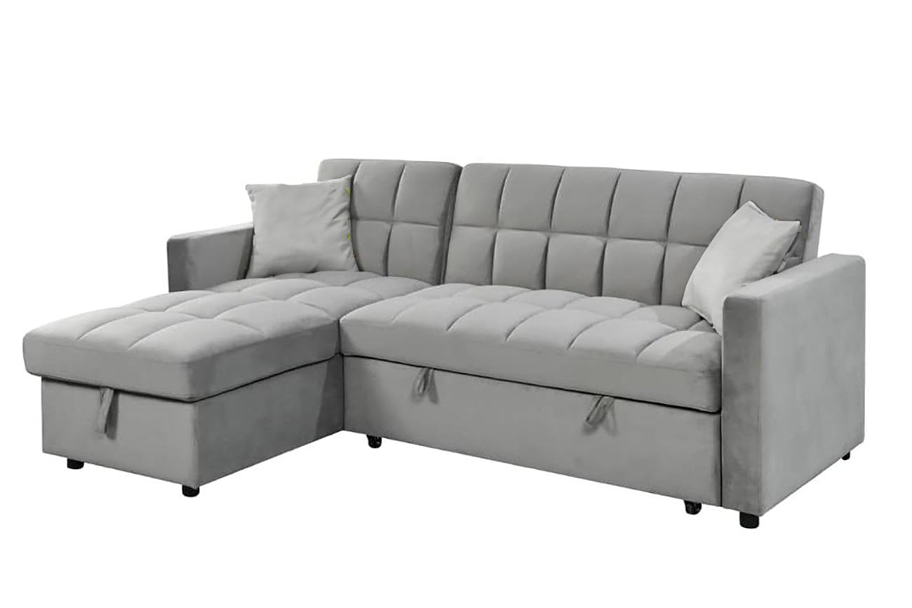 S & S Saldos y Stocks Sofa Cama Chaise Longue Kris 210cm Gris