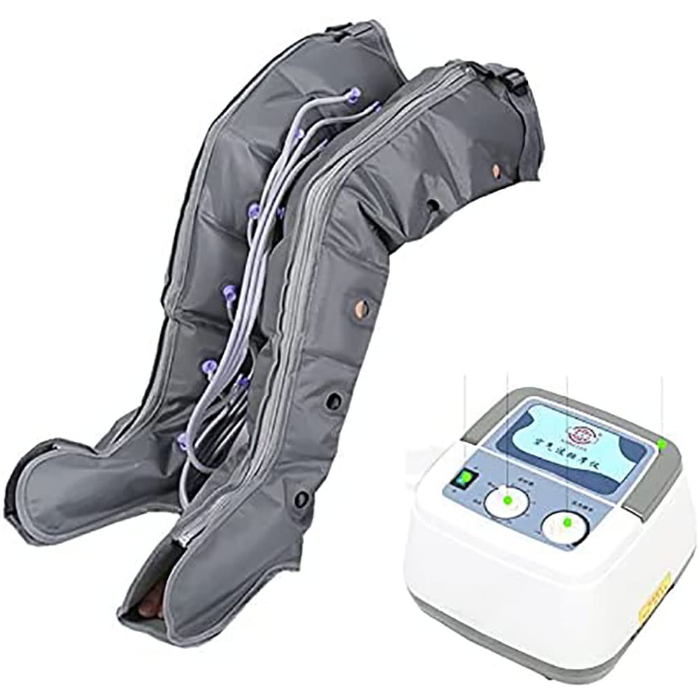 Macchina massaggiante a compressione d'aria - Dispositivo per massaggio per gambe e piedi - Per gambe, polpacci e braccia - Rilassa la circolazione sanguigna - Sollievo dal dolore - Massaggiatore per