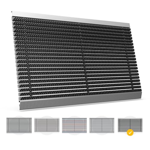 Entrando Fußmatte 60x90 cm – robuste Alu-Konstruktion mit Borsten, für Praxis, Gewerbe & Familien – wetterfester Fußabtreter rutschfest außenbereich – Schwarz