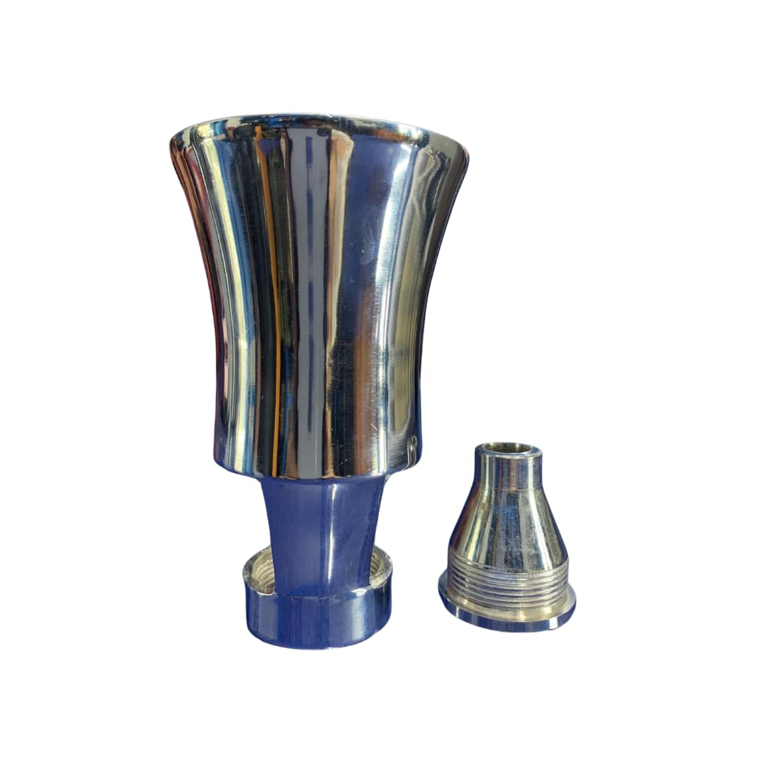 Chrome Plated Brass Geyser Jet Nozzle - 1" Water Spray Sprinkler, Ideal for Garden Pond, Outdoor Fountains and Water Feature, Set of 1 2