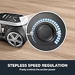 Eureka Bagless Canister Vacuum Cleaner, Lightweight Vac for Carpets and Hard Floors, Silver with Black, NEN180 - Image 4