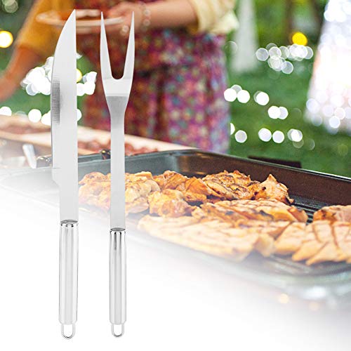 Set de herramientas para BBQ 9 piezas acero inoxidable miniatura 3