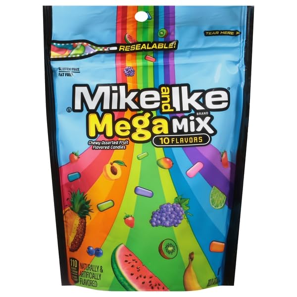 Mike and Ike Dulces 10 Sabores Mega Mix 10 oz