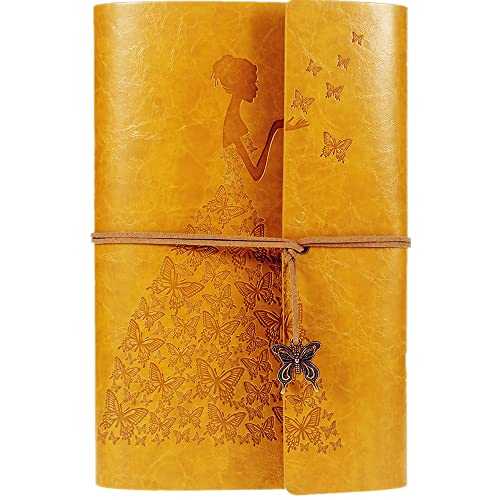 MaleDenPhoto Album, Vintage Leather Scrapbook Guest Memory Book, Christmas Valentines' Day Birthday Gifts Wedding Anniversary Presents for Women Girls