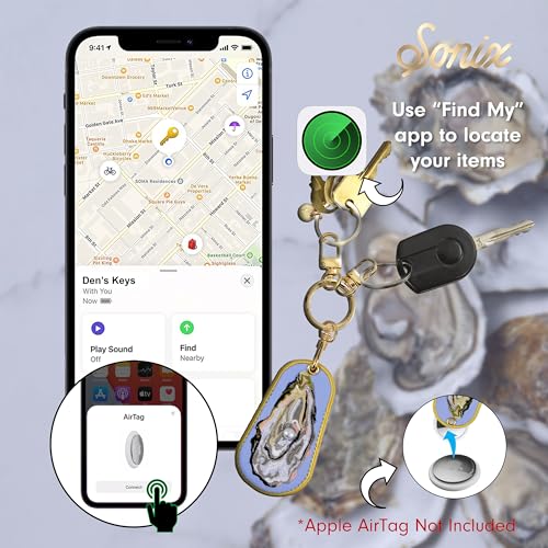 Image of Sonix Keychain Case Compatible with GPS Trackers, for Apple AirTag | Oyster