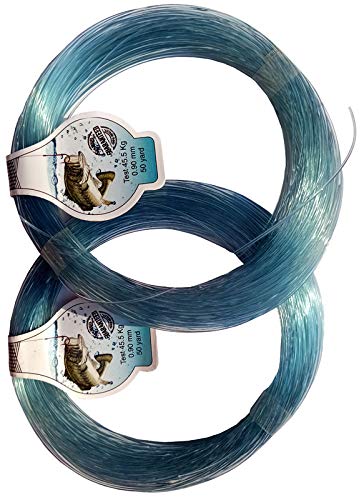 Coral - Fox Club Dia 0.90mm Length 45meterX2pack=90 Meter Tested 45.5kg Fishing Monofilament Line Soft and Super Strong Power Knot Strength Guaranteed Germany line