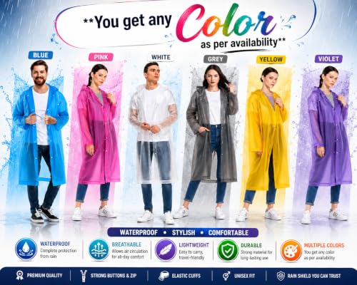 Image of Mens Raincoat Suit with Pant Set Modestra Series | Waterproof Lightweight Breathable Rain Wear | Waterproof Zipper Raincoat for men waterproof