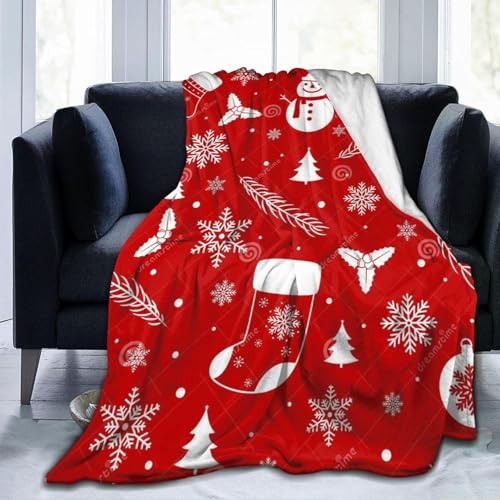 毛布 け スノーマン クリスマス 赤 鹿 ギフト柄 アニメ ひざ掛け 軽量 薄手 ブランケット フランネル 洗える 静電気防止 暖かい 柔らかい なめらかな肌触り 四季適用 かわいい グッズ キャラクター