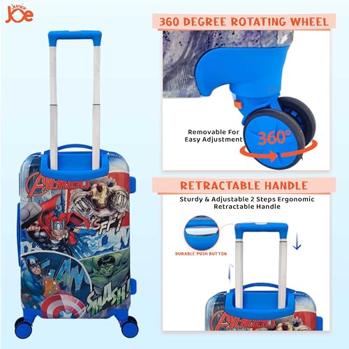 Image of 24 Inch 360 Degree Rolling Wheels Travel Trolley Suitcase for Kids (Luggage-3)