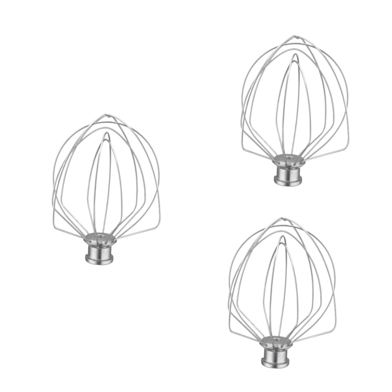 TOPBATHY 3pezzi Frusta Inossidabile Per Mixer Accessorio Compatibile Knww Per Salse e Bevande Utensile Resistente e Facile Usare