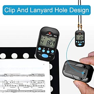 MOREYES Mini métronome numérique avec haut-parleur multifonction pour saxophone, piano, guitare, violon, flûte, tambour - Les Beatles, Paul McCartney, John Lennon, RIngo Starr, George Harrison MOREYES Mini métronome numérique avec haut-parleur multifonction pour saxophone, piano, guitare, violon, flûte, tambour – Image 5