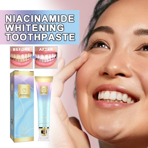 Glamvora Zahnaufhellungs-Zahnpasta, Dreifachpaste, Niacinamid-Zahnpasta für frischen Atem, sanft formuliert, repariert und schützt Zähne, entfernt Zahnflecken, pflegt empfindliche Zähne (6pcs) – Bild 5
