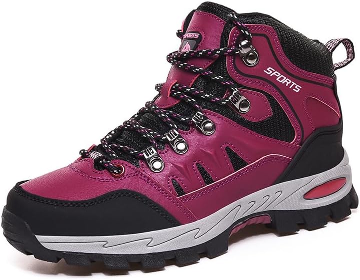 Women's Waterproof Hiking Boots Outdoor Trekking Mid Breathable Backpacking Mountaineering Boots Camping Trail Hiking Boot