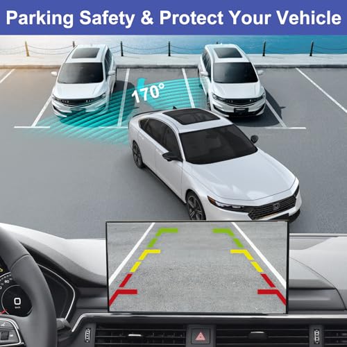 Image of Rear View Back up Camera Tailgate Handle Compatible with Toyota Tundra 2007 2008 2009 2010 2011 2012 2013 Replaces 69090-0C050, 690900C051, 81214