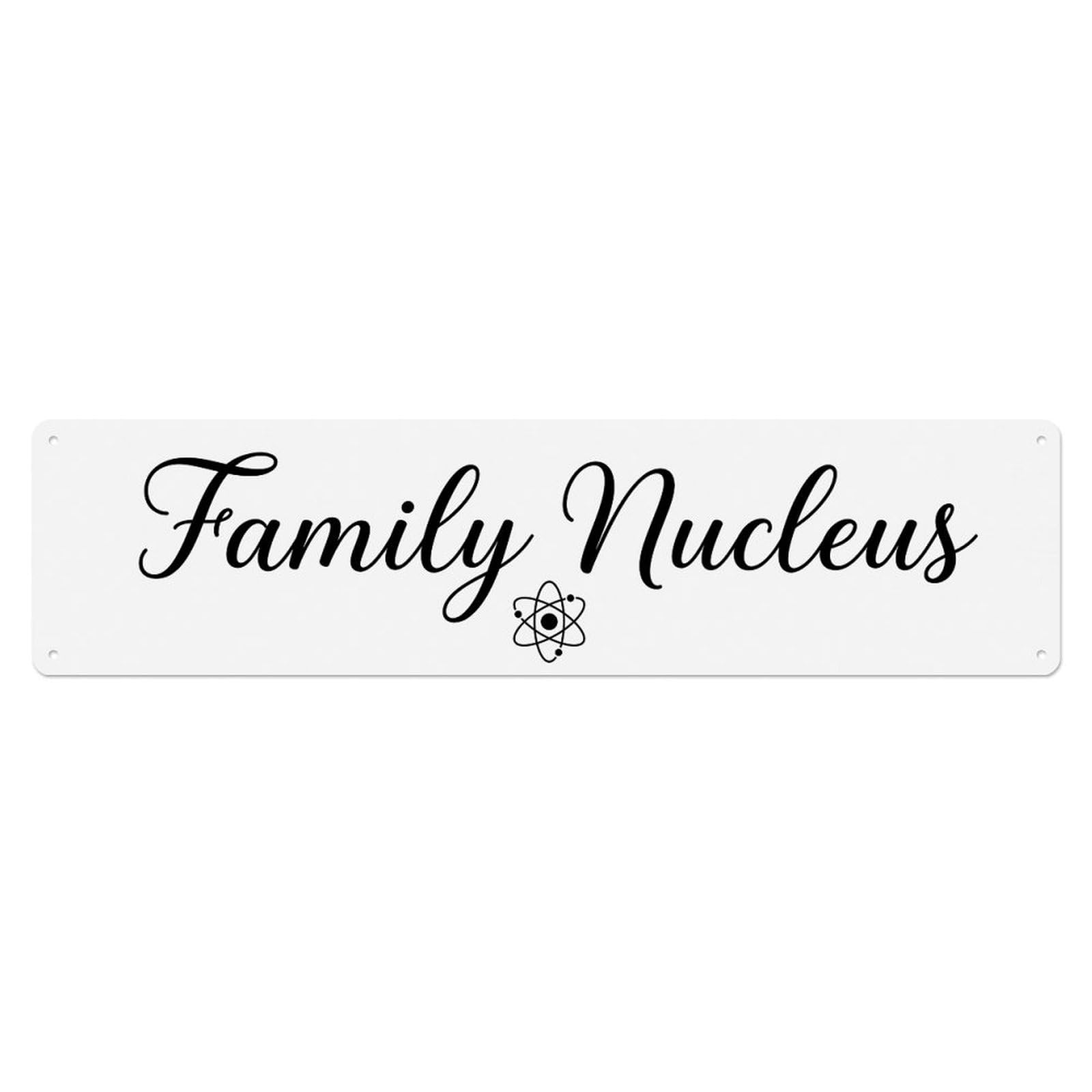 Family Nucleus Nurturing Environment Metal Tin Sign