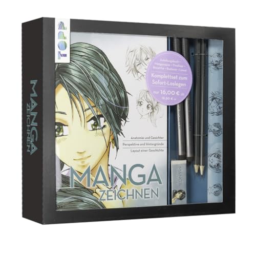 Kreativ-Set Manga zeichnen: Buch mit Manga-Grundkurs (32 Seiten,