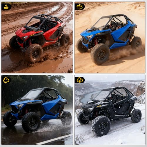 Image of Nilight ATV&UTV Lower Door Closeoff Inserts Panels for Polaris RZR PRO XP /Pro R /Turbo R 2020-2024 Replace #2883765 (2 Door,Front Left & Right)