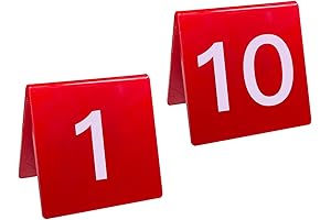 Aesthetic and Durable Tent Style Number Cards for Memorable Table Arrangements