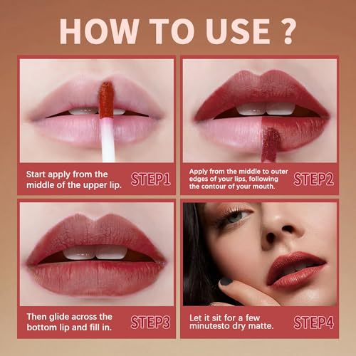 Baisen Diary 5 Pcs/Set Silky Texture Chocolate Matte Lipsticks Set thumb #8