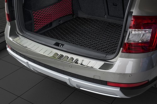 tuning-art L147 Protection de seuil de Coffre pour Skoda Octavia 3 Scout 2014-2020 Acier INOX, 5 Ans Garantie