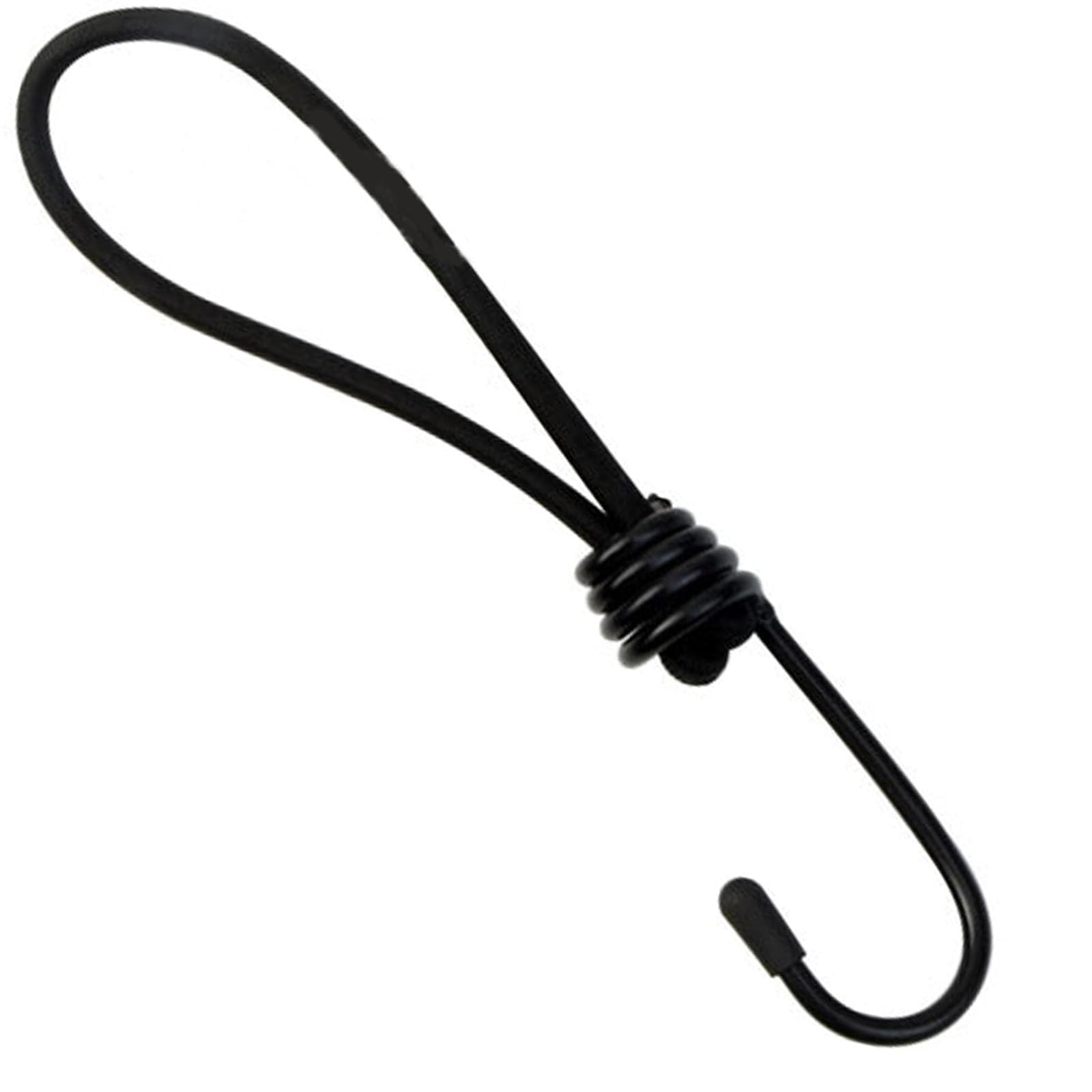 10 Pcs Bungee Cord Set including Hooks and Carabiner Clips - 7 Inch for Tarpaulin Luggage, Camping, Bikes, Banners - Image 4