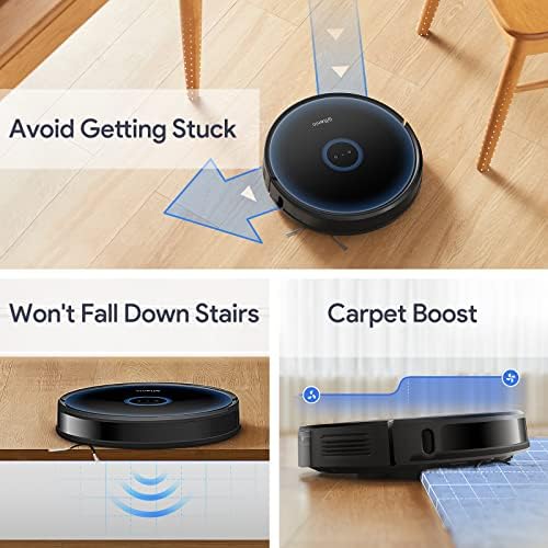 Ultenic D7 Robot Vacuum Cleaner, 3000Pa Powerful Suction, 2 in 1 Vacuum and Mop with Self-emptying Base, App &Remote Control, Compatible with Alexa & Google Assistant, Ideal for Hard Floor and Carpet