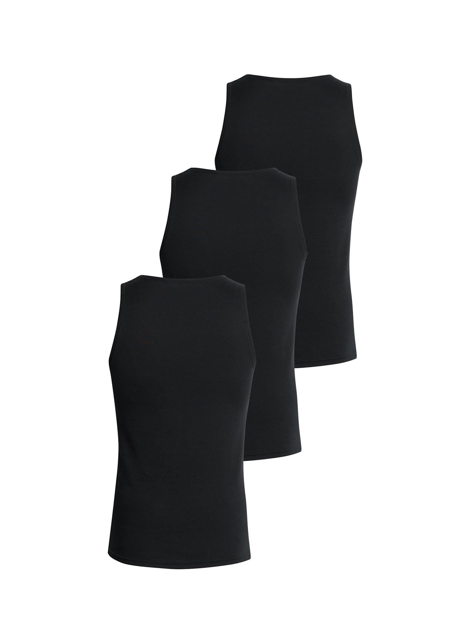 Marks & Spencer Camisetas de Tirantes de Algodón Puro para Hombre Pack de 3, Ajuste Normal, StayNew™