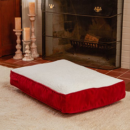 Happy Hounds Buster Hundebett, rechteckig, 91,4 x 61 cm, Rot