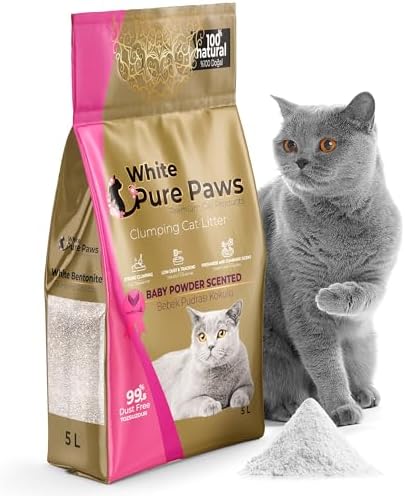 Premium Clumping Cat Litter – Baby Powder Scented - 100% Natural ...