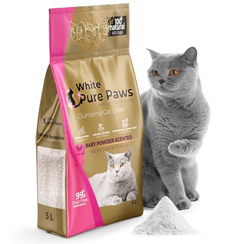Premium Clumping Cat Litter – Baby Powder Scented - 100% Natural ...