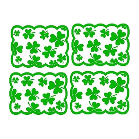 Exing Table Runner,(1 set) St. Patrick's Day table runner-4 placemat,Home Tablecover Decorative,for wedding banquet dinner table decoration Cover
