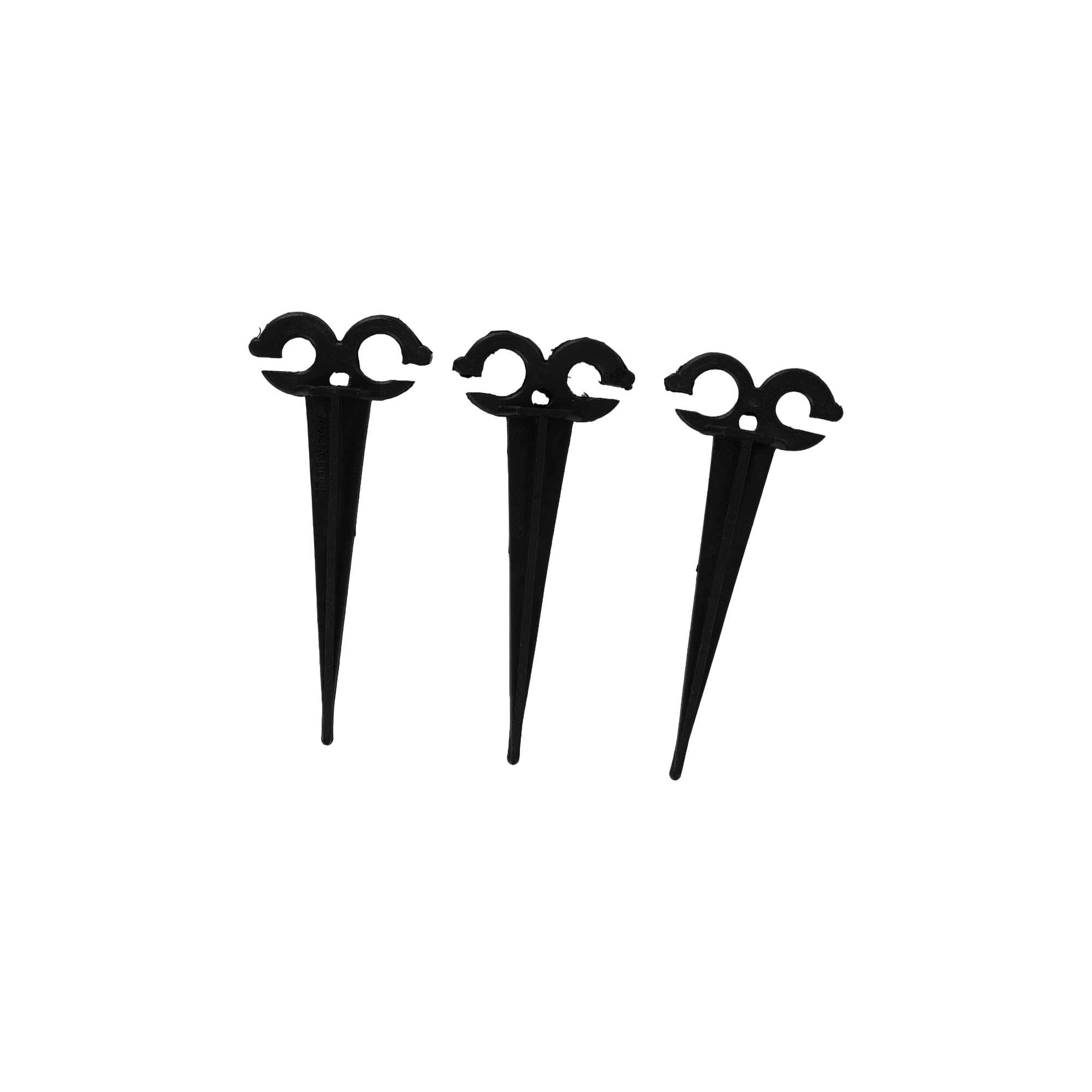 AQUA - AGRO - Stakes And Support - Ground Clamp - Plastic - Tie Down Stake - Multi-Purpose - 2 to 4 mm - Micro Tube and 12 or 16 mm - Drip Tube - (Pack of 50)-image-5