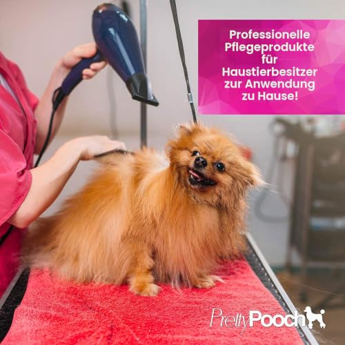 Pretty Pooch® Gentle Touch Shampoo und Conditioner für Hunde, ein nicht juckendes, professionelles Tiefenreinigungsshampoo für Hunde mit empfindlicher Haut (4 l, Babypuderduft)