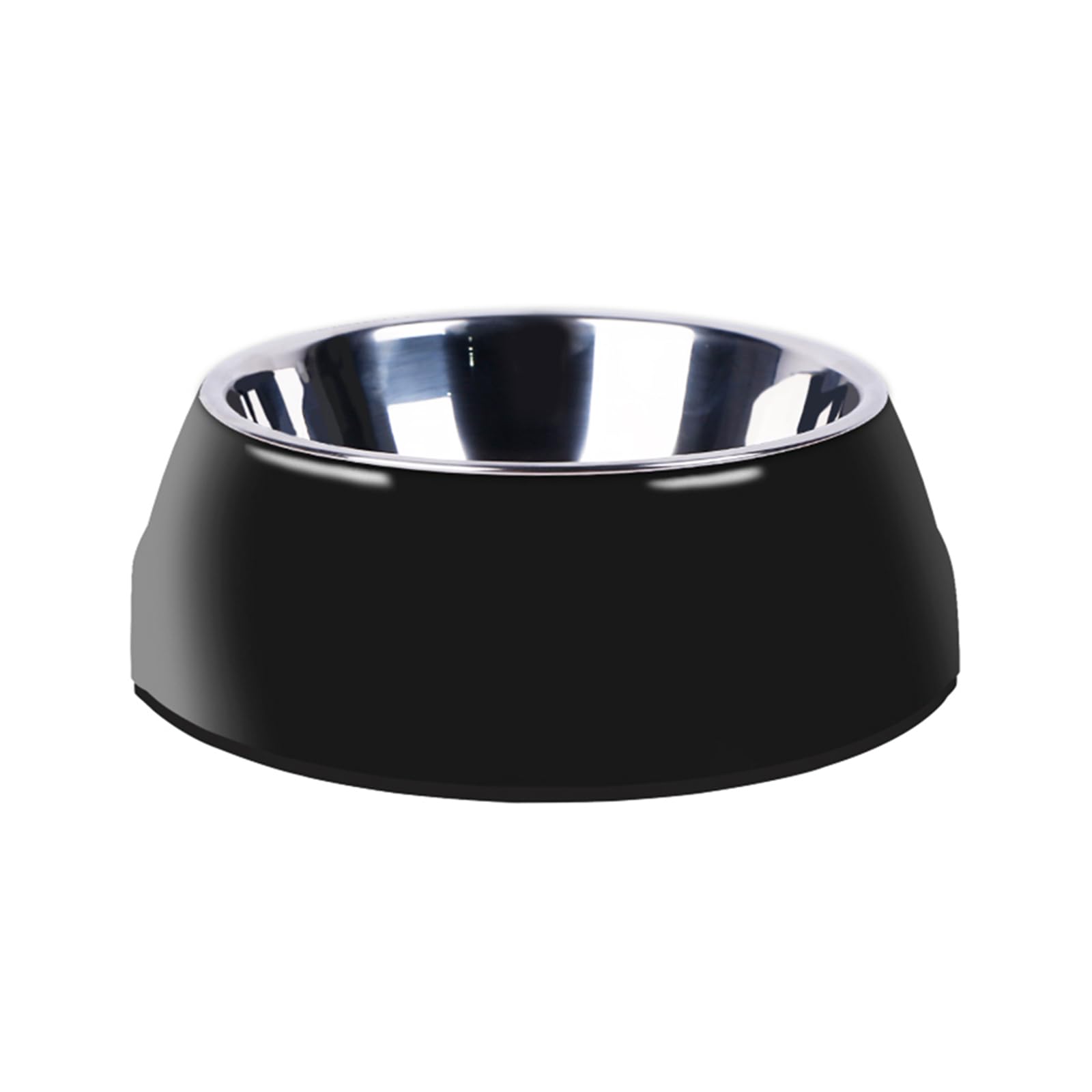 Pet Bowls Stainless Steel Dog Cat Pet Bowl Universal Pet Water and Food Bowls 4 Sizes and 6 Colors Available (Black, S)