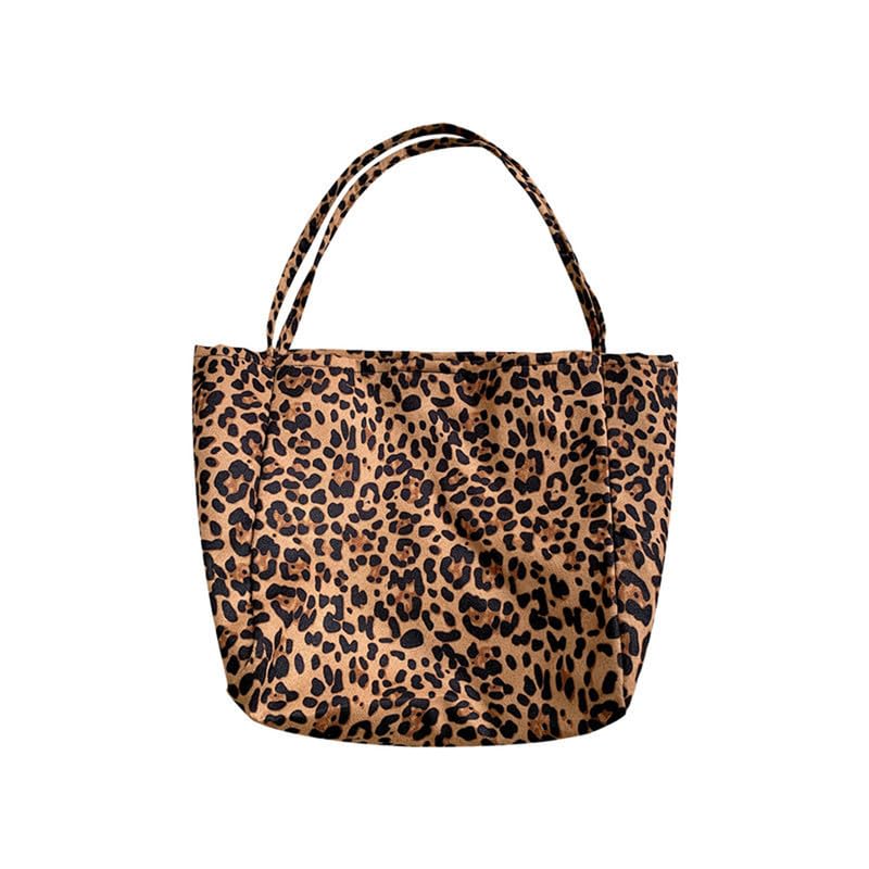 Sac à main bandoulière femme léopard grand fourre-tout à épaule