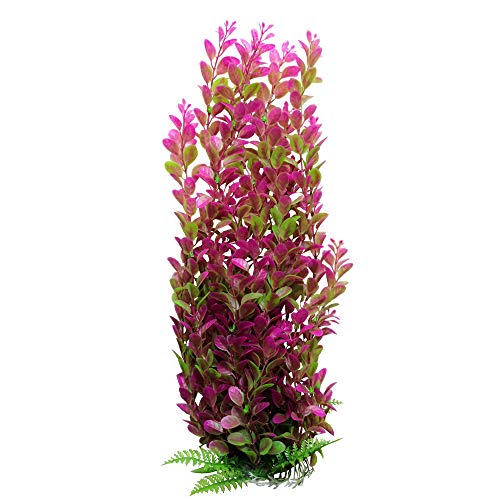 Awlstar Aquarium-Pflanzen, Kunststoff, 43,2 cm hoch, Grün, Rosa
