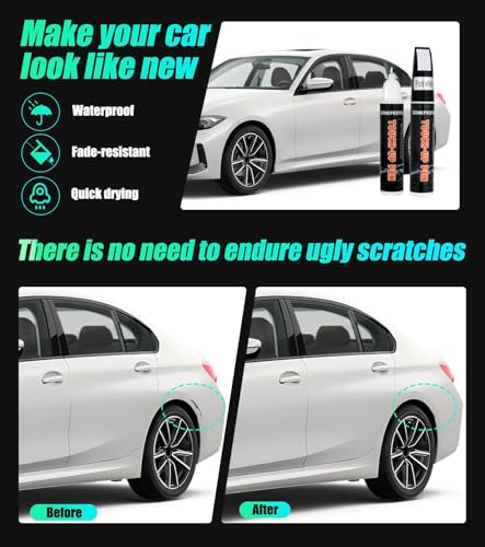 White Touch Up Paint for Car, Cars Scratch Repair, Premium Automotive Scratch Remover for Deep Scratches, Precise Auto Paint Touch up