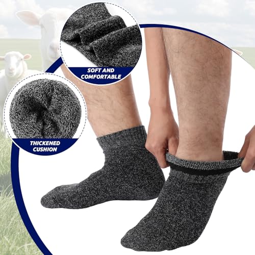 10 Pairs XXL Thermal Warm Winter Socks for Men Size 15-18 Wool Extra Large Wide Crew Socks Thick Thermal Hiking Boot Stockings for Hiking Skiing Winter Cold Weather Swollen Feet Legs4