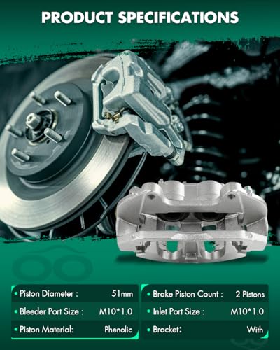 Image of SCITOO Front Driver Side Disc Brake Caliper 18B5402A Compatible For Dodge For Journey 2012-2020,With Bracket 1PC